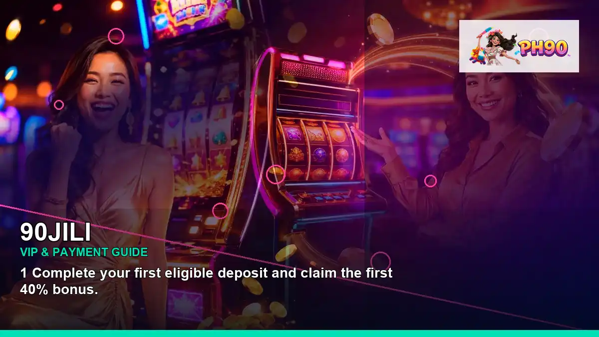 90JILI left close-up neon jackpot slot games highlighting mobile-friendly casino play